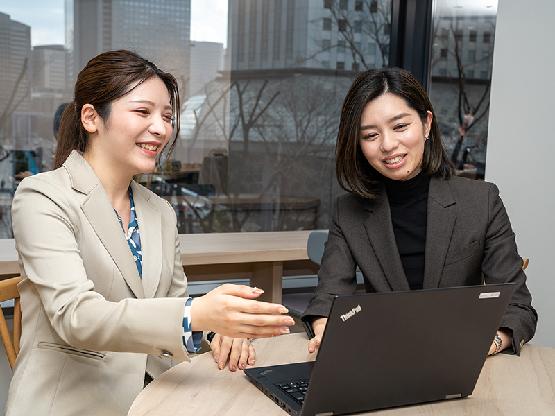 左：山本桃子様　右：時田志保様