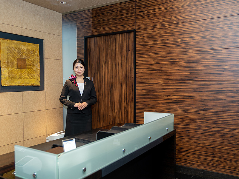 VIP用の受付カウンター